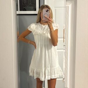 LINI White Eyelet Dress